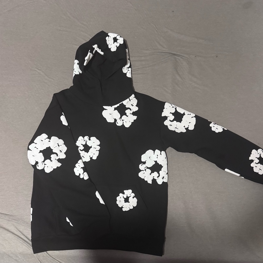Black and white Denim tears hoodie, size medium. Brand new.